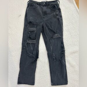 Hollister Ripped Straight Leg Jeans